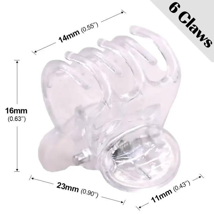 20-100 pièces Clips de plantes de jardin transparents en plastique transparent 6 griffes orchidée pi