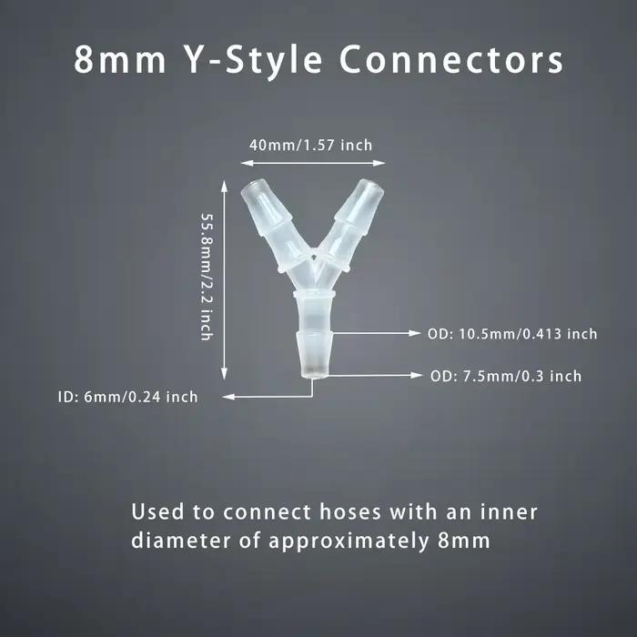 Connecteur en T pour tuyau, raccord en forme de Y, séparateur de débit d'air et d'eau, Joint de tube