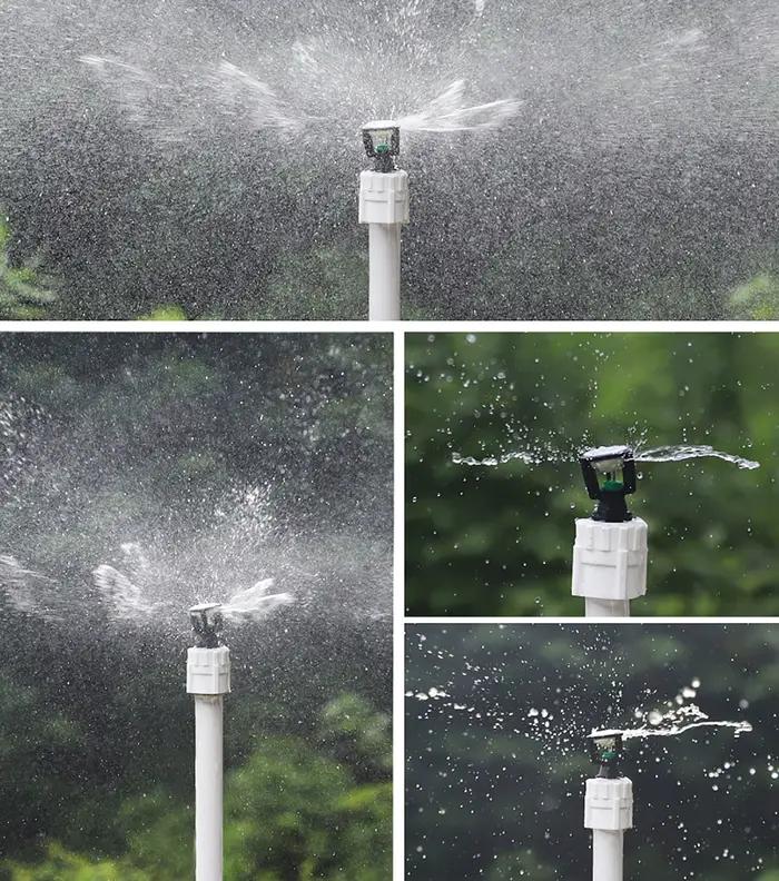 Arroseurs rotatifs à filetage mâle 1/2 ", arroseur d'eau d'irrigation pour pelouse 360 °   Système d