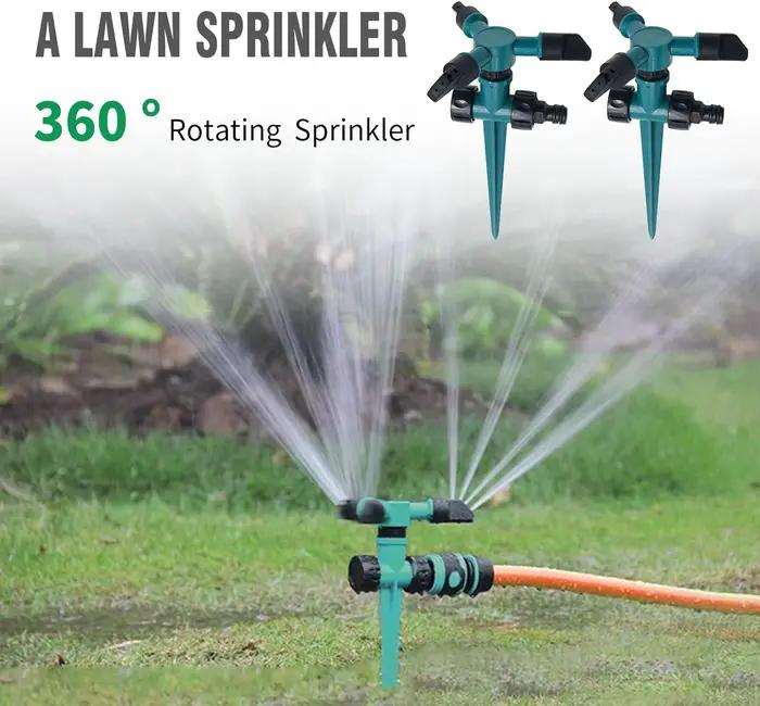 Arroseur automatique de jardin, arrosage de jardin, eau rotative à 360 degrés pour l'irrigation agri