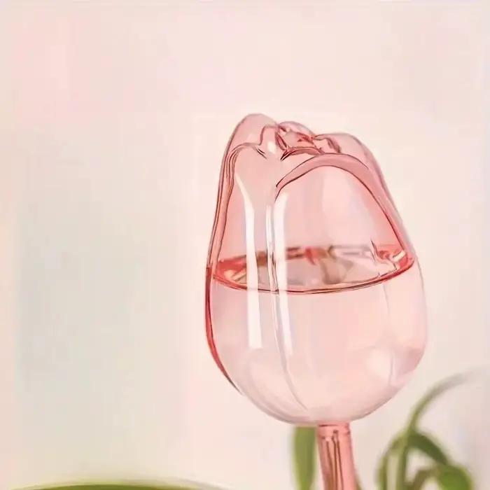 Boules d'arrosage pour plantes tulipes roses, adaptées aux plantes d'intérieur et d'extérieur, goutt