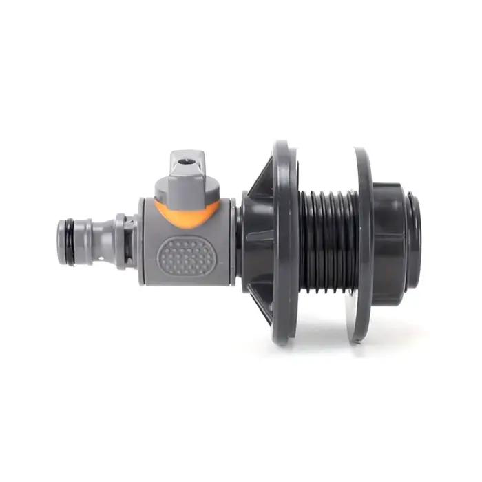 Connecteur de réservoir d'eau en PVC avec ruban adhésif 3/4, raccord rapide, vanne droite, outils de