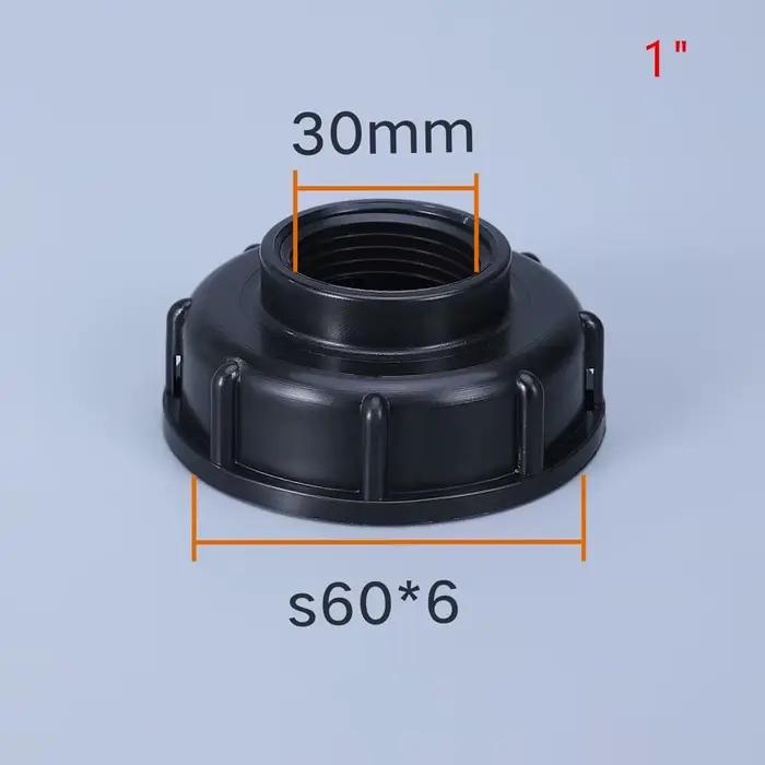 Raccords de réservoir IBC Durable S60X6, filetage à 1/2 "3/4" 1 ", 1000l, adaptateur de remplacement