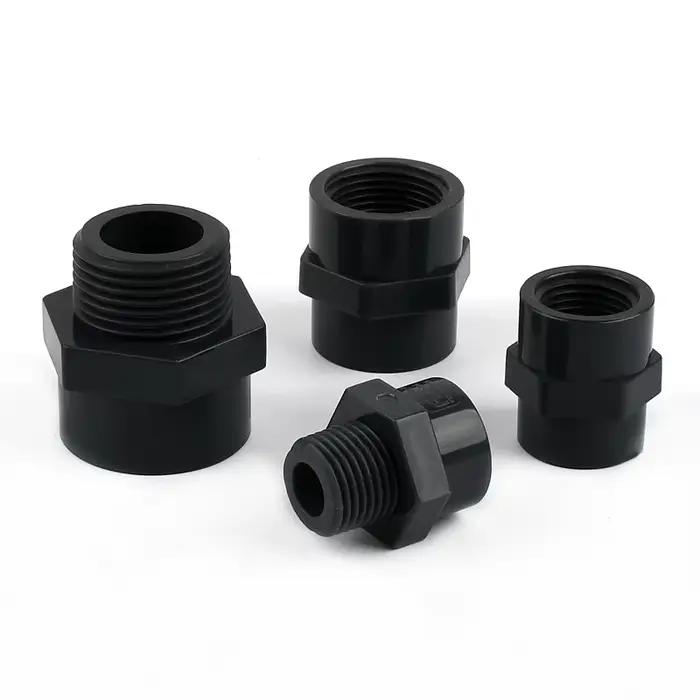 Connecteurs de tuyaux d'eau d'irrigation de jardin, filetage femelle/mâle gris foncé, accessoire en 