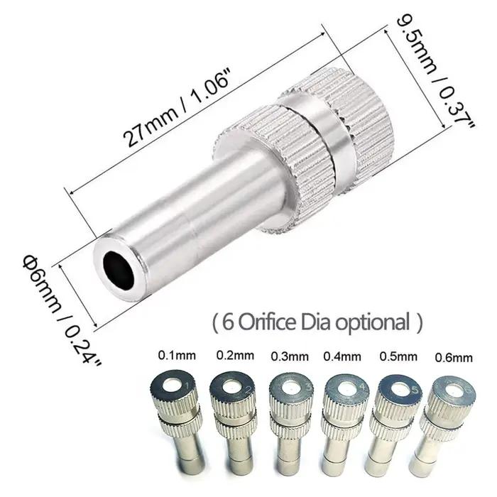 Buse de verrouillage à glissement rapide, 0.1mm-0.8mm, 10 pièces, refroidissement par brumisation, b