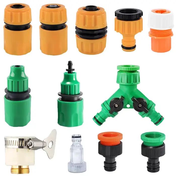 Robinet de jardin avec connecteur rapide de tuyau, adaptateur d'irrigation goutte à goutte, joint de