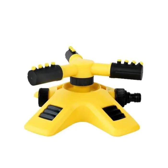 Arroseur rotatif à 3 bras, durable, large couverture, tuyau d'arrosage automatique rotatif, réglable