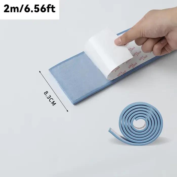 Mousse d'isolation de tuyau auto-adhésive de 2 m/6,56 pieds-enveloppe d'isolation thermique épaisse 
