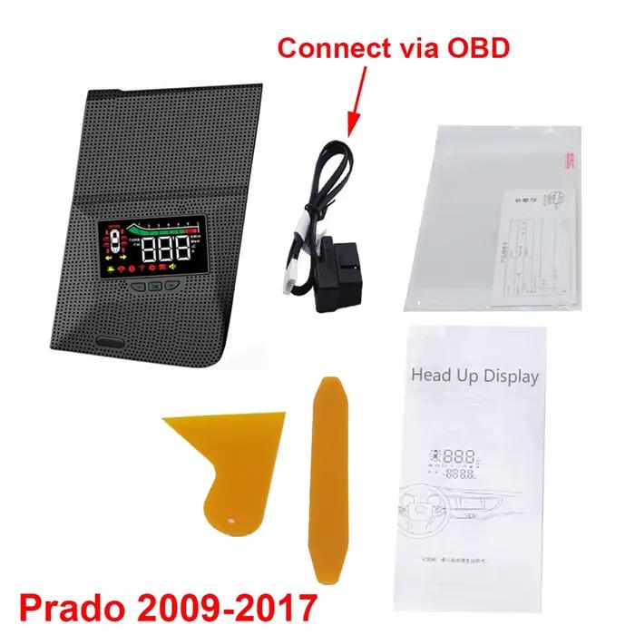 Affichage tête haute HUD pour Toyota Land Cruiser Prado J150 2009-2023, écran LED automatique, acces
