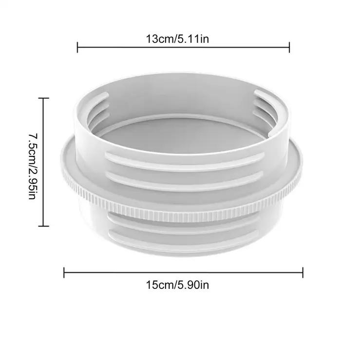 Connecteur de tuyau d'échappement de climatiseur Mobile ABS 13/15CM, réducteur de tuyau universel, a