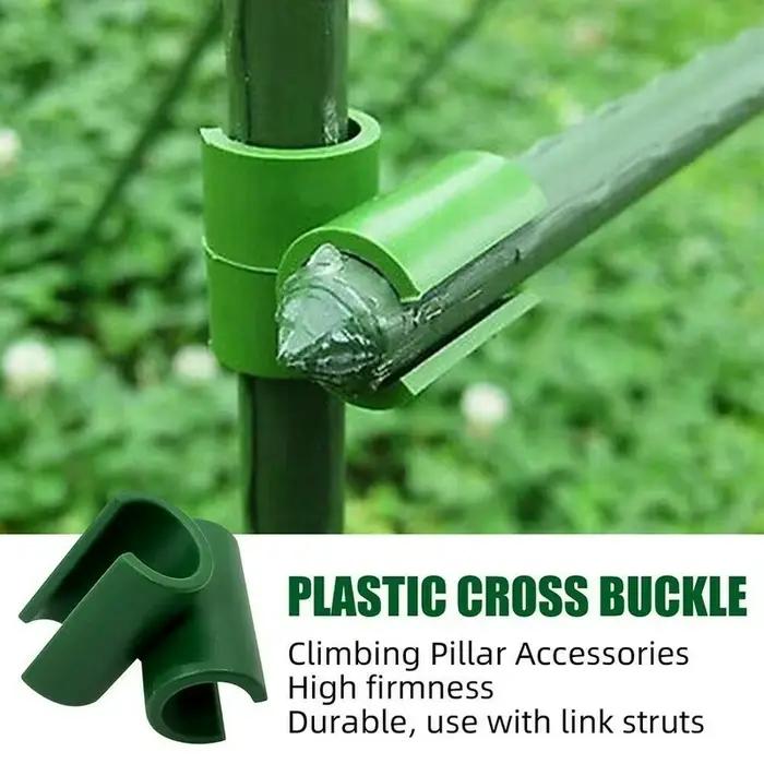Supports pour plantes, 10 pièces, clip croisé, fournitures de croissance des plantes, piquets de gre