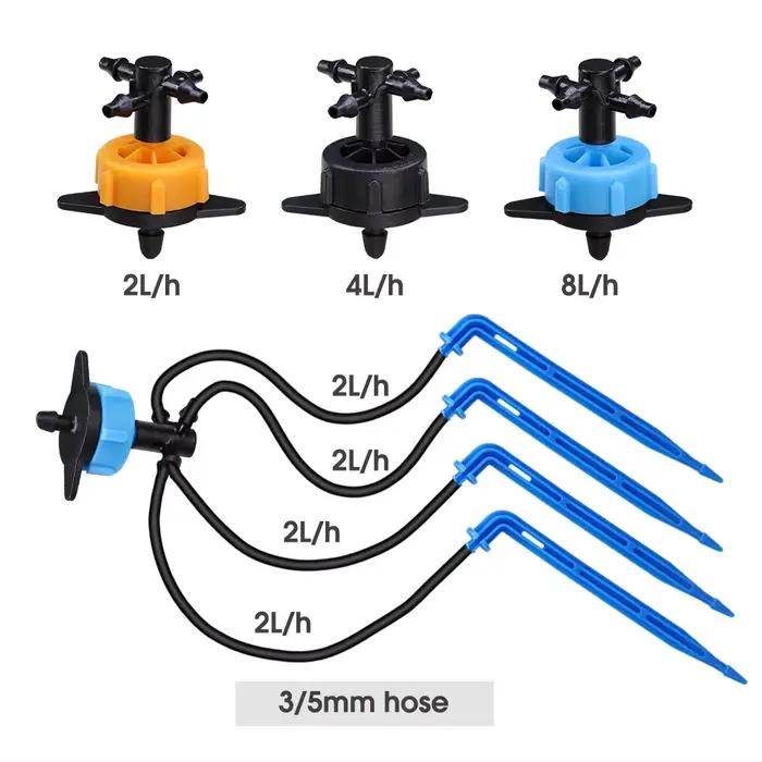 MUCIAKIE 100-10M 4/2 voies 8L goutte à goutte flèche émetteur d'irrigation système d'arrosage goutte