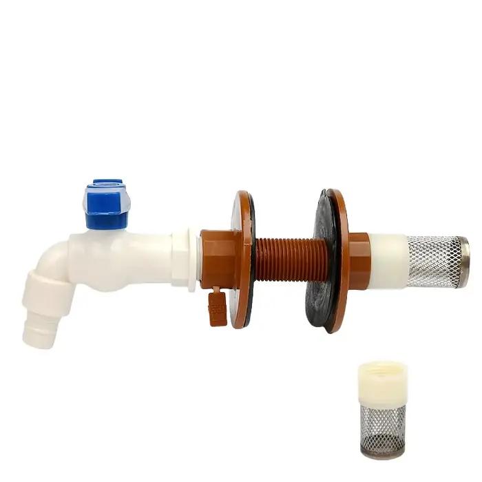 Connecteur PPH 1/2 ''3/4' 1'', Double filetage femelle, Joints de réservoir d'eau, filetage mâle, ac