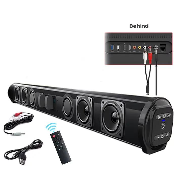 Système de haut-parleurs de barre de son Bluetooth sans fil, haut-parleur sonore Super puissant, fil