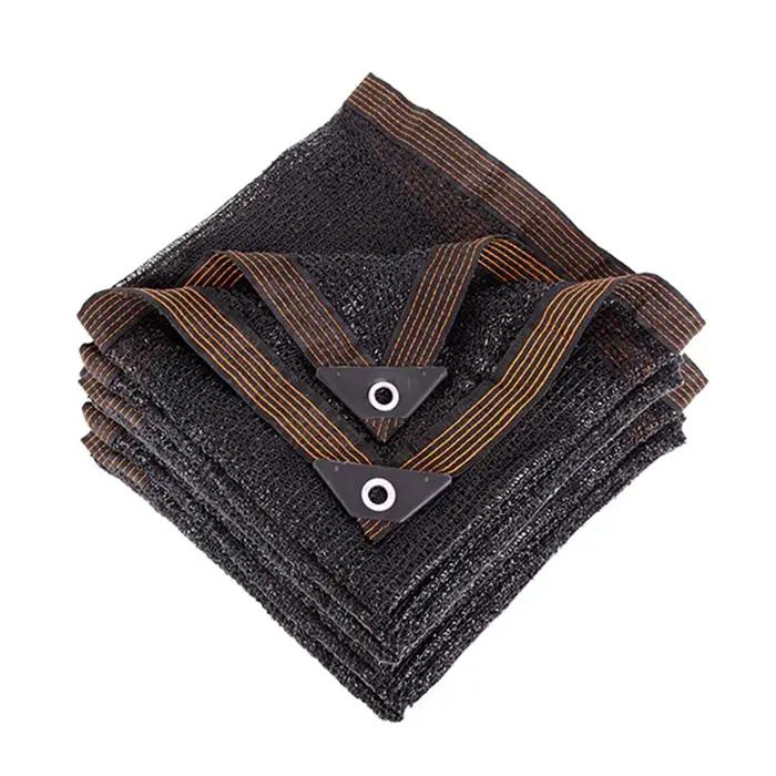 Filet d'ombrage noir 3 ailettes, taux d'ombrage 45%, protection UV, toile pare-soleil pour jardin, p