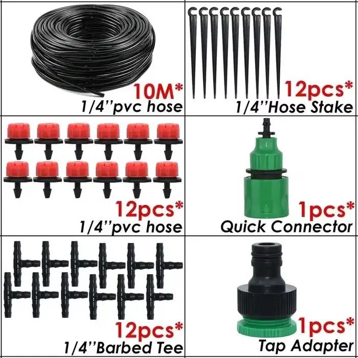 Arrosage automatique tuyau d'arrosage Micro Kits d'arrosage goutte à goutte buse réglable fourniture