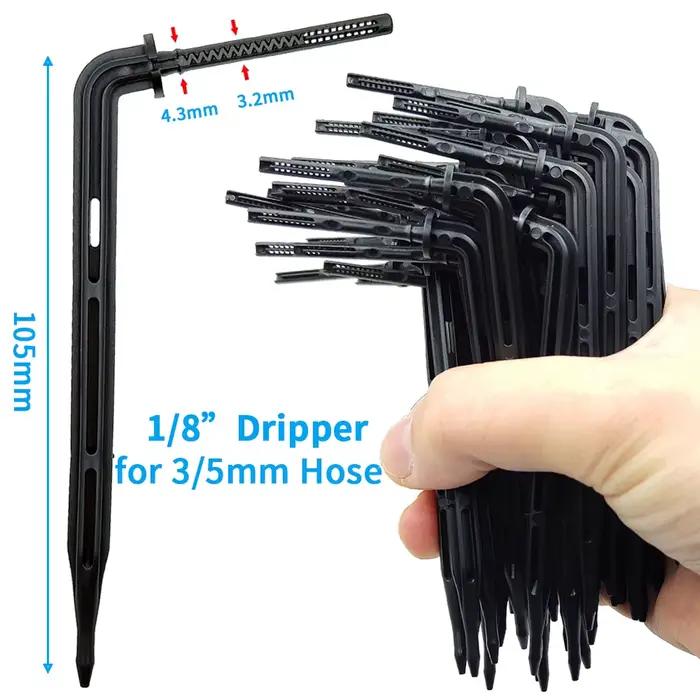 WUJIE D'irrigation Goutte À Goutte de Serre 4 voies 3/5mm Goutte À Goutte Flèche 2 voies Émetteur D'