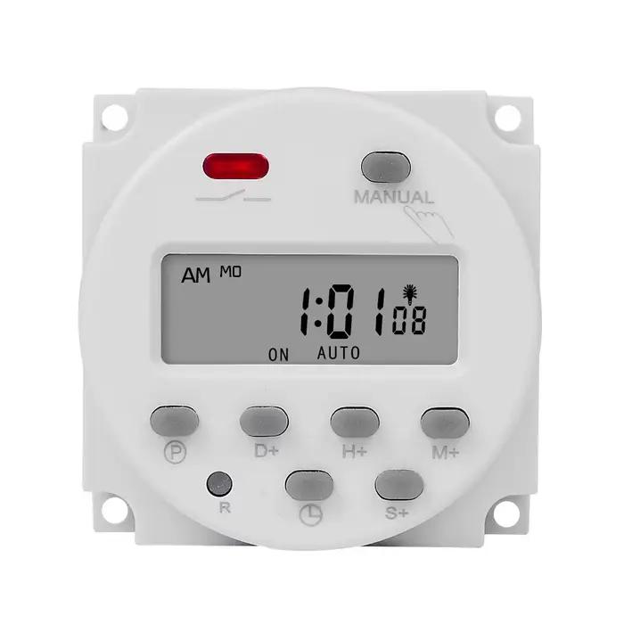 Relais horaire numérique CN101S avec écran LCD, programmable, 5V 12V 24V 110V 220V