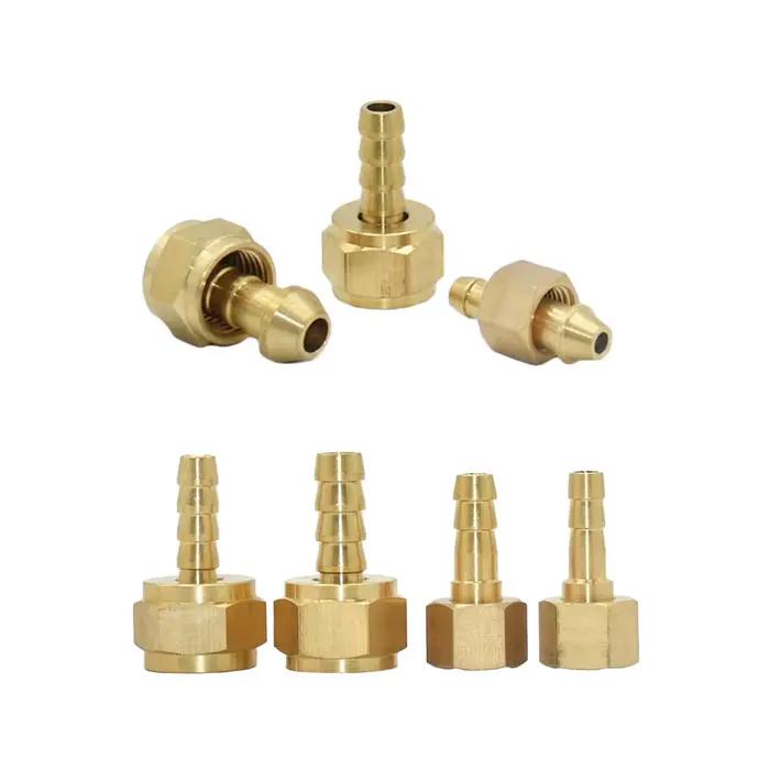 Connecteur de tuyau barbelé en laiton, filetage femelle 1/8 1/4 3/8 à 5/6/7/8/9/10mm, connecteur de 