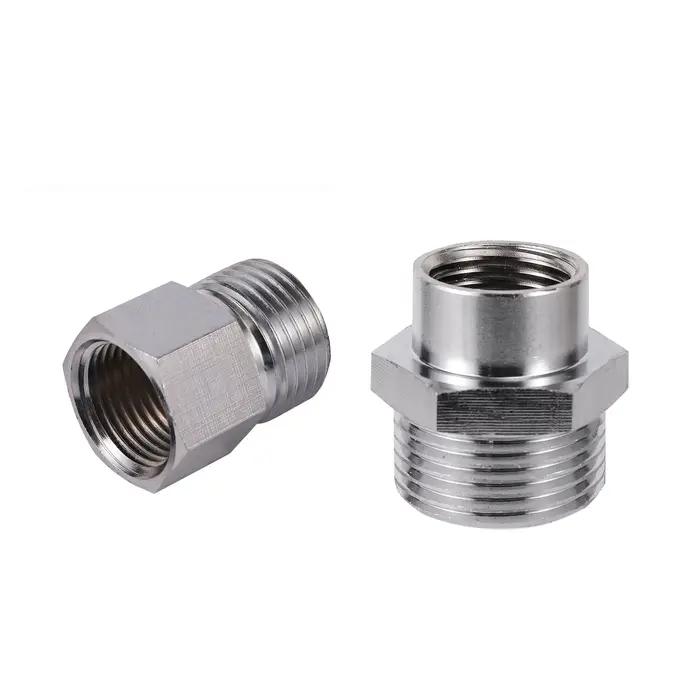 Adaptateur de filetage mâle M18 à 1/2 "3/4", connecteur de filetage en cuivre nickelé, adaptateur de