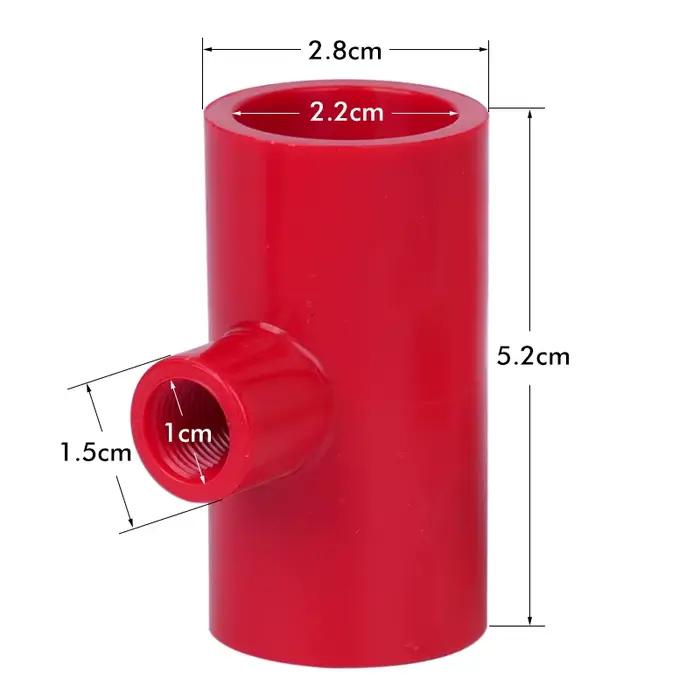 Tube en T de tuyau d'arrosage jetable, 1 po, 2 po, tuyau en PVC pour volaille, continent potable, bo