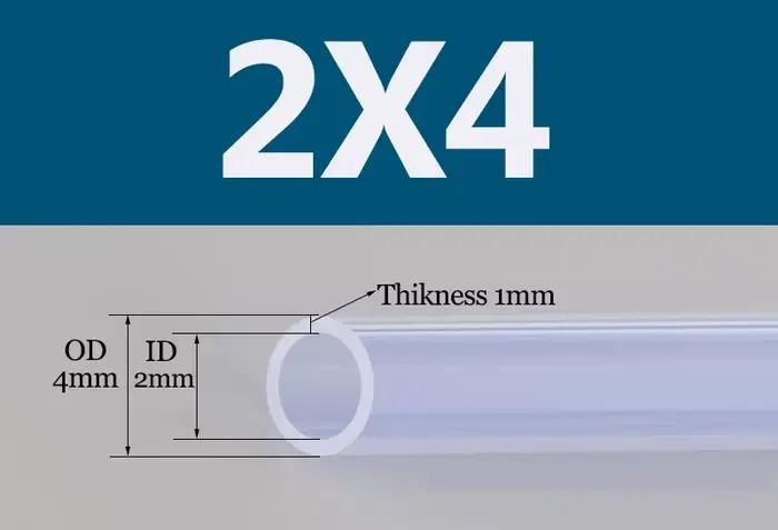 Tuyau en caoutchouc de Silicone Transparent de qualité alimentaire 2 3 4 5 6 7 8 9 10 12mm, tuyau Fl