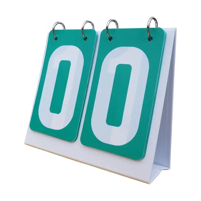 Tableau de bord multi-sports à 2 chiffres, tableau de bord rabattable durable, compteur de score pou