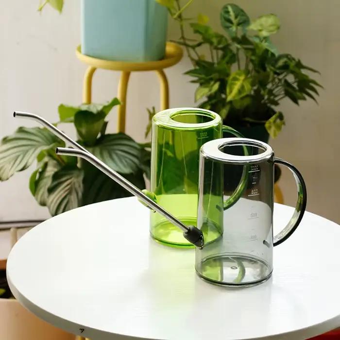 Arrosoir de jardinage avec poignées de grande capacité, bouilloire d'arrosage amovible, acier inoxyd