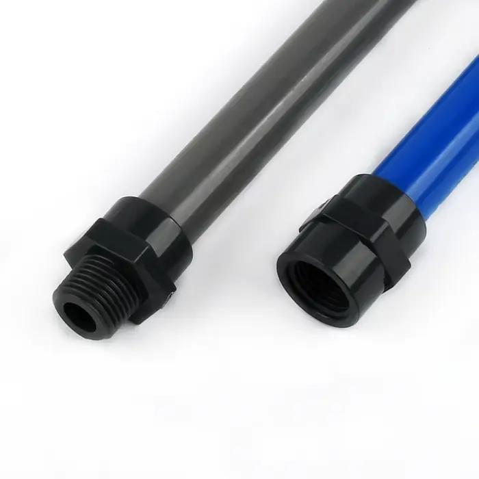 Connecteurs de tuyaux d'eau d'irrigation de jardin, filetage femelle/mâle gris foncé, accessoire en 