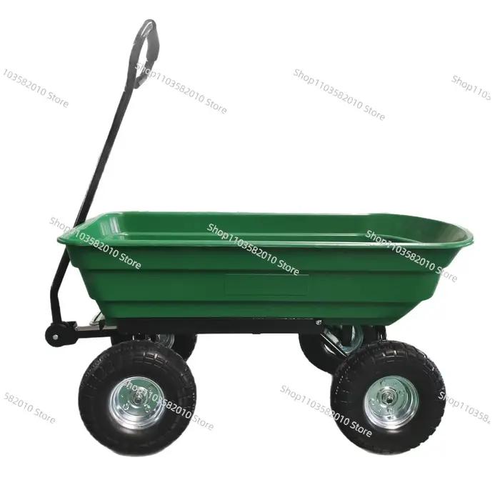 Tracteur de chargement de jardinage, outil de jardin, camion à benne basculante de déchets de jardin