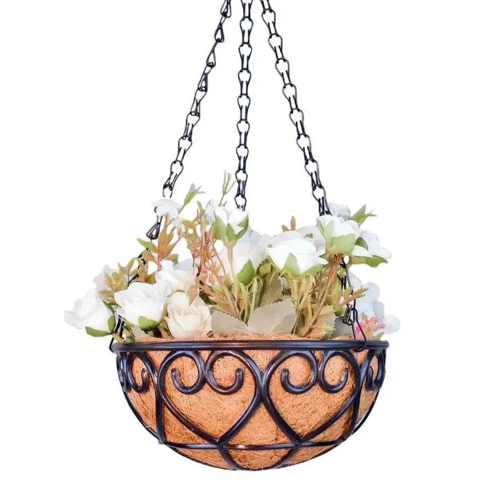 Panier suspendu pot de fleurs cocotier pot de fleur intérieur panier suspendu pots de fleurs plante 