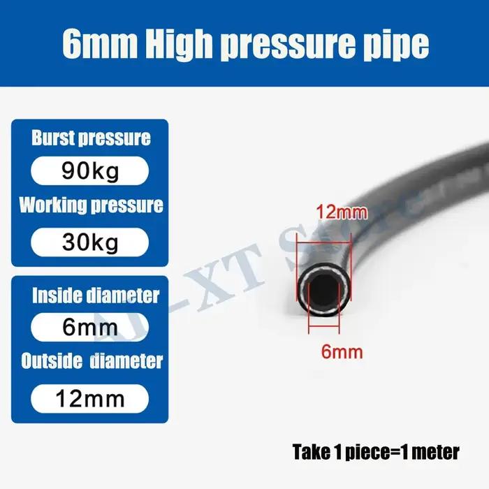 Tuyau d'eau haute pression en PVC, degré de vapeur, résistant à l'huile, acide et alcalin, tuyau de 