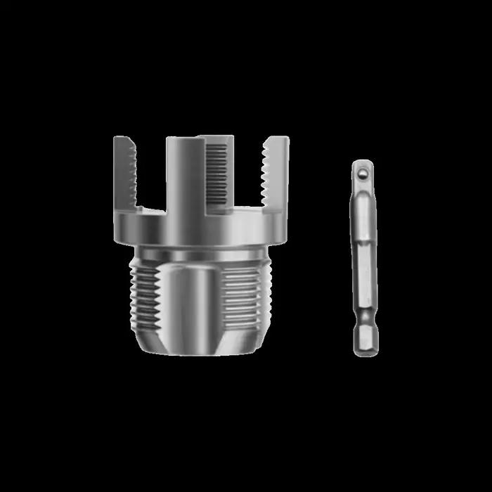 Enfile-tuyau de 1 pouce, outil de taraudage de tuyaux internes et externes multi-usage, griffe puiss