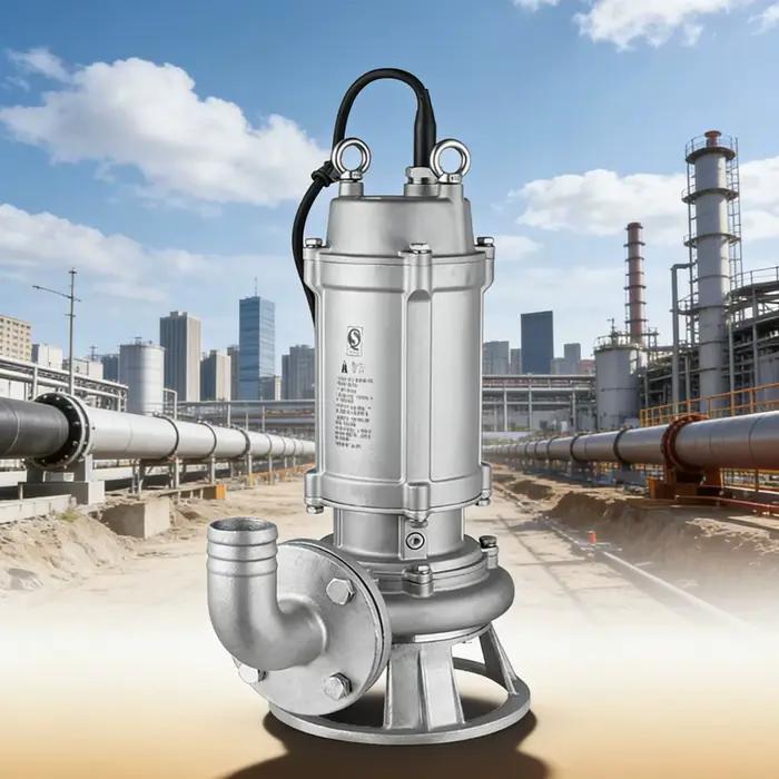 Pompe centrifuge submersible à déchets et eaux usées en acier inoxydable, prix de la pompe à eau sal