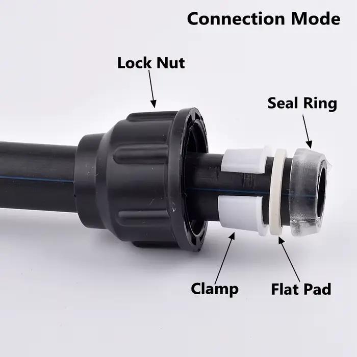 Raccord Rapide PE pour Tuyau d'Eau de Jardin, Connexion Directe, Système d'Irrigation Agricole, Racc