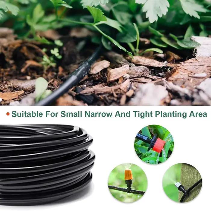 Tuyau d'arrosage goutte-à-goutte en PVC 4/7mm, système d'irrigation pour serres