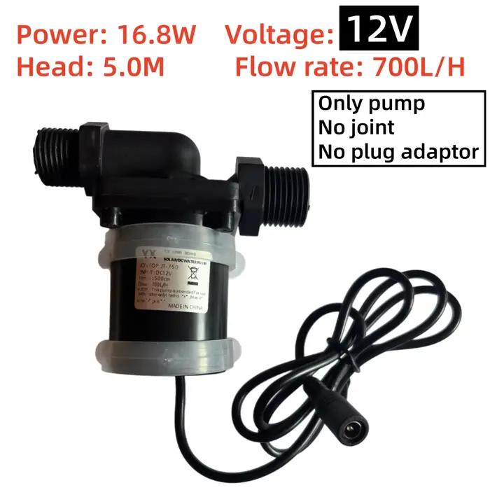 Pompe de surpression Submersible, moteur sans balais Super silencieux, en laiton et plastique, Joint