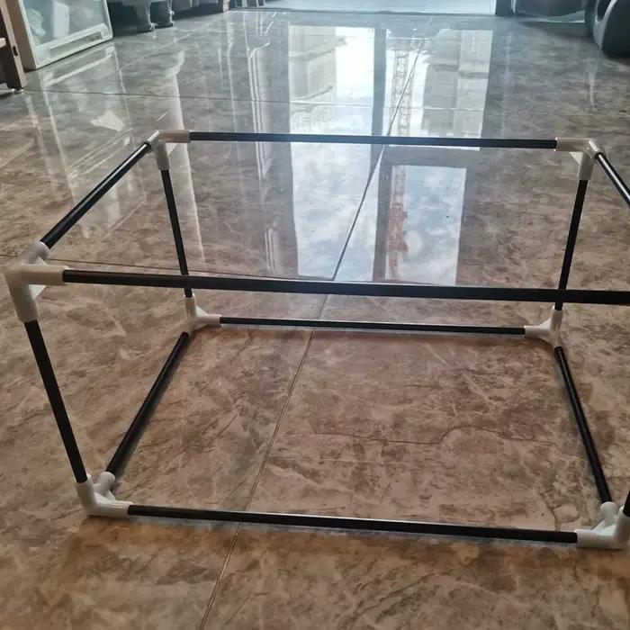 3 ~ 8 pièces longueur 50cm diamètre extérieur 5 ~ 19mm PVC tuyau noir Aquarium Aquarium Tube raccord