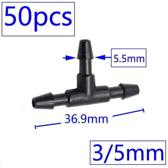 Connecteur d'eau pour tuyau d'arrosage, Irrigation goutte à goutte pour tuyaux de 1/4 et 1/8 pouces,