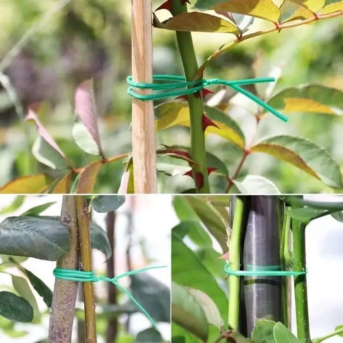Piquets de support de plantes en bambou, poteau de support floral, bâtons de jardin verts polyvalent