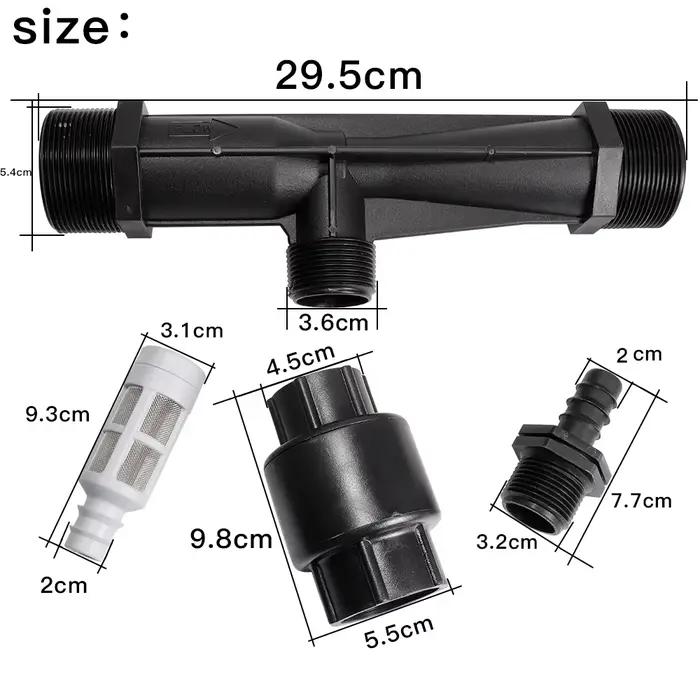 2 "pouces 63 DN50 Venturi injecteur d'engrais jardin Agriculture dispositif d'arrosage Patio pelouse
