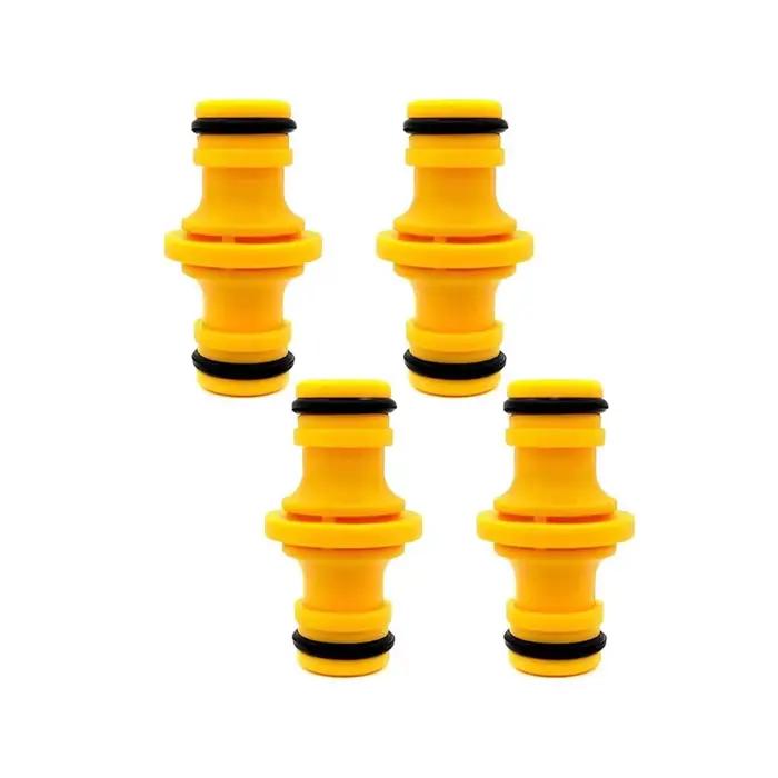 Connecteurs de tuyau double mâle 4/6 pièces, connecteurs rapides en plastique pour tuyau d'arrosage 