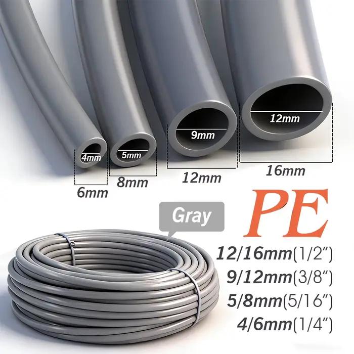 Tuyau d'arrosage de jardin 10M/20M/30M/50M 4/6mm 5/8mm 9/12mm 12/16mm pour système d'irrigation gout