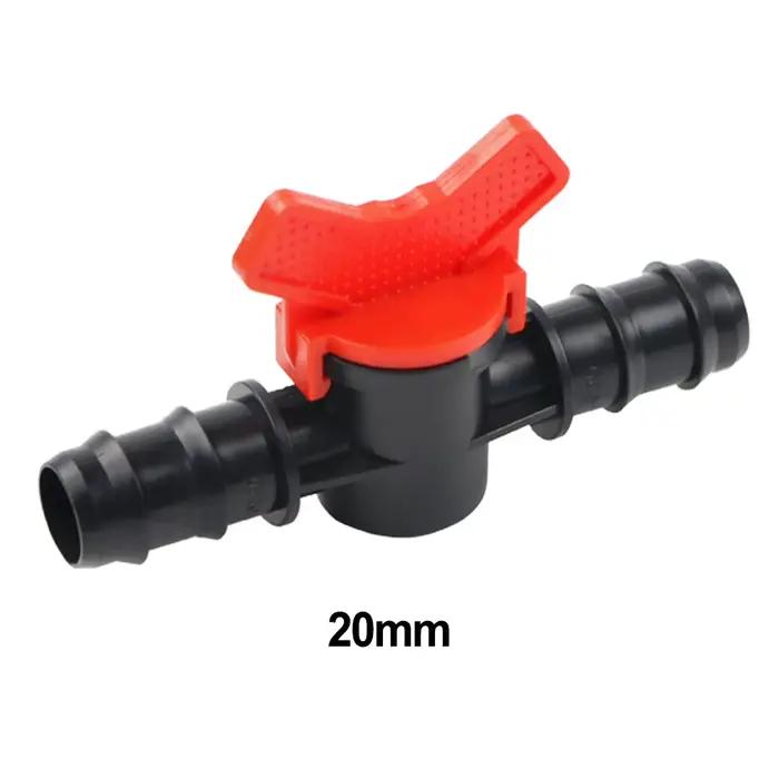 16mm 20mm 25mm vanne d'arrêt robinet à tournant sphérique connecteur bouchon PE tuyau PN4 tuyau d'ég