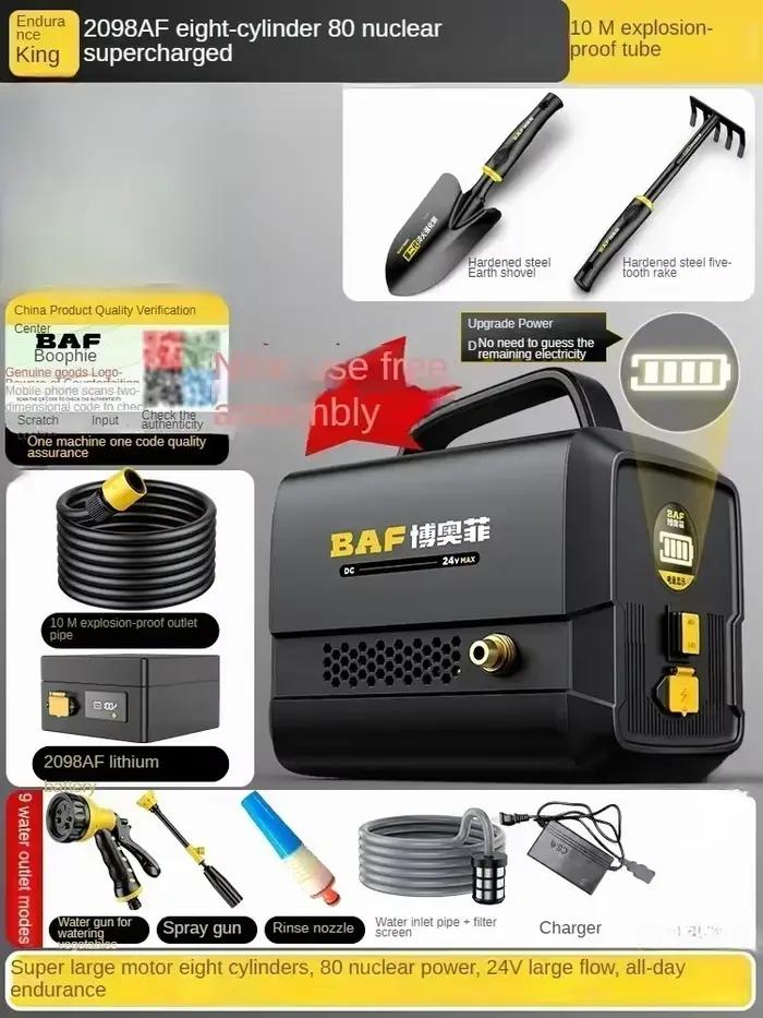 Pompe à eau Rechargeable portative 110V/220V pour l'irrigation et la plantation de jardin CCC