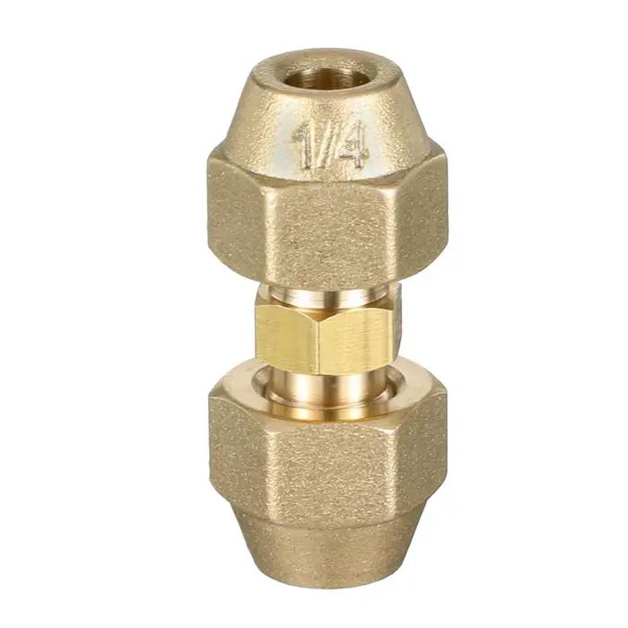 Adaptateurs de raccordement de tuyaux avec écrous évasés, raccords évasés 1/2" 1/4" 3/8", connecteur