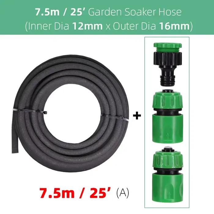 Un ID-12MM OD-16MM le tuyau d'arrosage de soaker de jardin 7.5m /15m tuyau perméable de tuyauterie d