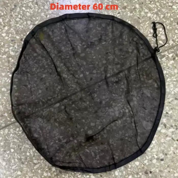 Couverture en filet pour baril de pluie, filet de réservoir d'eau avec cordon de serrage pour la col