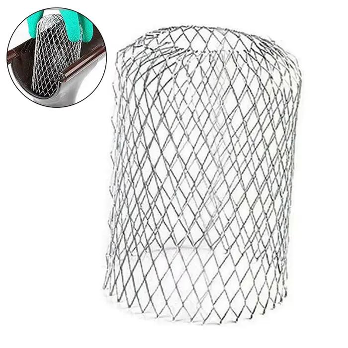 Protection de gouttière en maille métallique, piège à boue pour débris de feuilles, couvercle de vid
