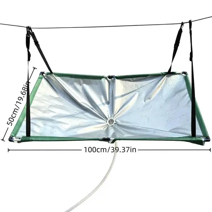 Collecteur d'eau de pluie pour jardin, tissu de récupération d'eau avec tuyau, filtre attrape-pluie 